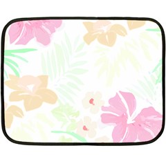 Hawaii T- Shirt Hawaii Flower Creative T- Shirt Fleece Blanket (mini)