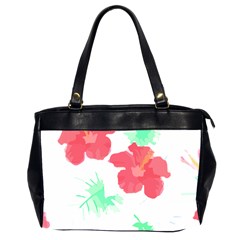 Hawaii T- Shirt Hawaii Flower Fashion T- Shirt Oversize Office Handbag (2 Sides) by EnriqueJohnson