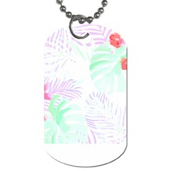 Hawaii T- Shirt Hawaii Flower Garden T- Shirt Dog Tag (one Side) by EnriqueJohnson