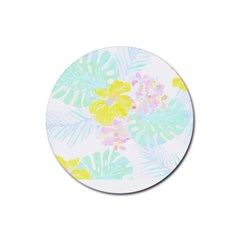 Hawaii T- Shirt Hawaii Flower Of Easter Garden T- Shirt Rubber Coaster (Round)