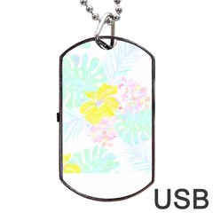 Hawaii T- Shirt Hawaii Flower Of Easter Garden T- Shirt Dog Tag USB Flash (Two Sides)