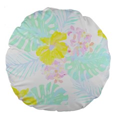 Hawaii T- Shirt Hawaii Flower Of Easter Garden T- Shirt Large 18  Premium Round Cushions