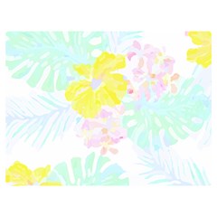 Hawaii T- Shirt Hawaii Flower Of Easter Garden T- Shirt Two Sides Premium Plush Fleece Blanket (Extra Small)