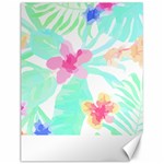 Hawaii T- Shirt Hawaii Flower Pattern T- Shirt Canvas 12  x 16  11.86 x15.41  Canvas - 1