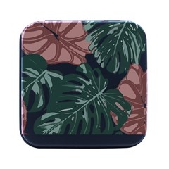 Hawaii T- Shirt Hawaii Flower T- Shirt Square Metal Box (black)