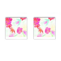 Hawaii T- Shirt Hawaii Flowerbages Pattern T- Shirt Cufflinks (square) by EnriqueJohnson