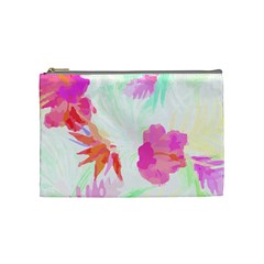 Hawaii T- Shirt Hawaii Flowerbages Pattern T- Shirt Cosmetic Bag (medium) by EnriqueJohnson