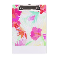 Hawaii T- Shirt Hawaii Flowerbages Pattern T- Shirt A5 Acrylic Clipboard by EnriqueJohnson