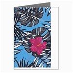 Hawaii T- Shirt Hawaii Flowering Trend T- Shirt Greeting Card Left