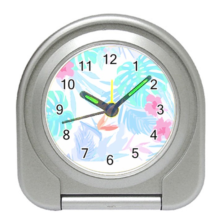 Hawaii T- Shirt Hawaii Flowers Creative T- Shirt Travel Alarm Clock