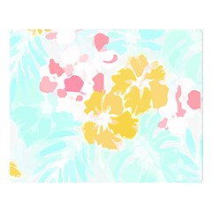 Hawaii T- Shirt Hawaii Flowers Modern T- Shirt Premium Plush Fleece Blanket (large)