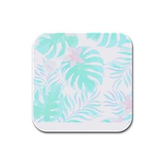 Hawaii T- Shirt Hawaii Forest Pattern T- Shirt Rubber Square Coaster (4 Pack) by EnriqueJohnson