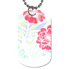 Hawaii T- Shirt Hawaii Forest Trend T- Shirt Dog Tag (two Sides) by EnriqueJohnson