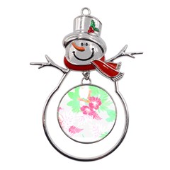 Hawaii T- Shirt Hawaii Garden Fashion T- Shirt Metal Snowman Ornament by EnriqueJohnson