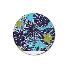 Hawaii T- Shirt Hawaii Garden Flora T- Shirt Rubber Coaster (round) by EnriqueJohnson