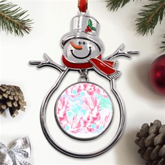 Hawaii T- Shirt Hawaii Glumiflorales Pattern T- Shirt Metal Snowman Ornament