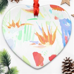 Hawaii T- Shirt Hawaii Hawaian Trend T- Shirt Ornament (heart)