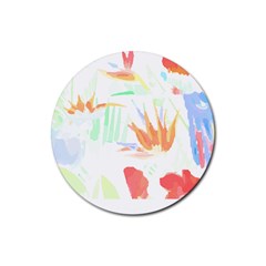 Hawaii T- Shirt Hawaii Hawaian Trend T- Shirt Rubber Coaster (round) by EnriqueJohnson