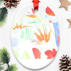 Hawaii T- Shirt Hawaii Hawaian Trend T- Shirt Oval Ornament (two Sides)