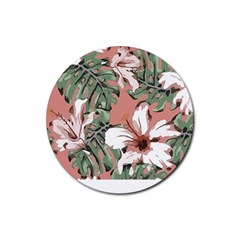 Hawaii T- Shirt Hawaii Hello Modern T- Shirt Rubber Round Coaster (4 pack)