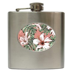 Hawaii T- Shirt Hawaii Hello Modern T- Shirt Hip Flask (6 oz)