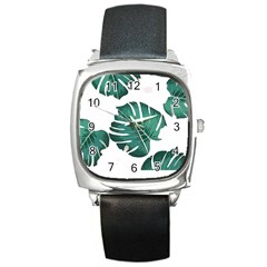 Hawaii T- Shirt Hawaii High Flower Modern T- Shirt Square Metal Watch by EnriqueJohnson