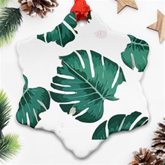 Hawaii T- Shirt Hawaii High Flower Modern T- Shirt Snowflake Ornament (two Sides)