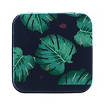 Hawaii T- Shirt Hawaii High Flower Modern T- Shirt Square Metal Box (Black) Front