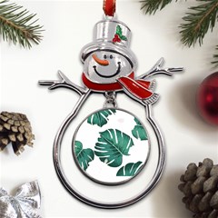 Hawaii T- Shirt Hawaii High Flower Modern T- Shirt Metal Snowman Ornament