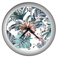 Hawaii T- Shirt Hawaii Hope Flowers Trend T- Shirt Wall Clock (silver) by EnriqueJohnson