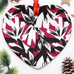 Hawaii T- Shirt Hawaii Hummingbird Trend T- Shirt Heart Ornament (two Sides)