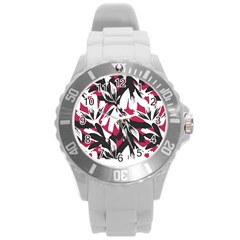 Hawaii T- Shirt Hawaii Hummingbird Trend T- Shirt Round Plastic Sport Watch (l) by EnriqueJohnson