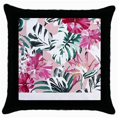 Hawaii T- Shirt Hawaii Ice Flowers Garden T- Shirt Throw Pillow Case (black)