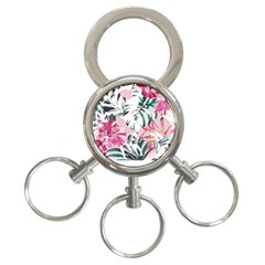 Hawaii T- Shirt Hawaii Ice Flowers Garden T- Shirt 3-ring Key Chain