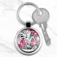 Hawaii T- Shirt Hawaii Ice Flowers Garden T- Shirt Key Chain (round)