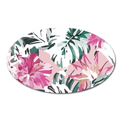 Hawaii T- Shirt Hawaii Ice Flowers Garden T- Shirt Oval Magnet