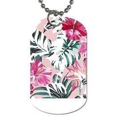 Hawaii T- Shirt Hawaii Ice Flowers Garden T- Shirt Dog Tag (one Side)