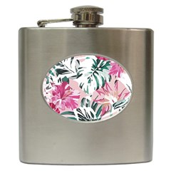 Hawaii T- Shirt Hawaii Ice Flowers Garden T- Shirt Hip Flask (6 Oz)