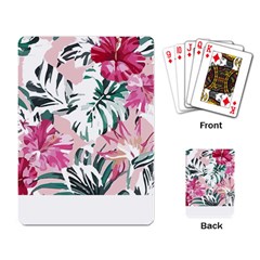 Hawaii T- Shirt Hawaii Ice Flowers Garden T- Shirt Playing Cards Single Design (rectangle)