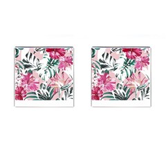 Hawaii T- Shirt Hawaii Ice Flowers Garden T- Shirt Cufflinks (square)