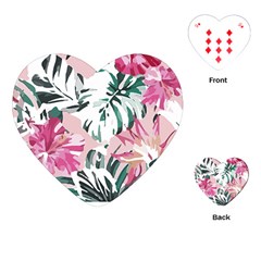 Hawaii T- Shirt Hawaii Ice Flowers Garden T- Shirt Playing Cards Single Design (heart)