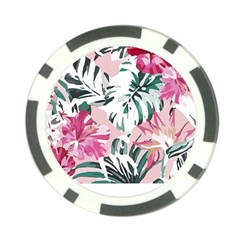 Hawaii T- Shirt Hawaii Ice Flowers Garden T- Shirt Poker Chip Card Guard