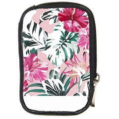 Hawaii T- Shirt Hawaii Ice Flowers Garden T- Shirt Compact Camera Leather Case