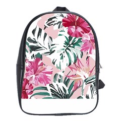 Hawaii T- Shirt Hawaii Ice Flowers Garden T- Shirt School Bag (large)