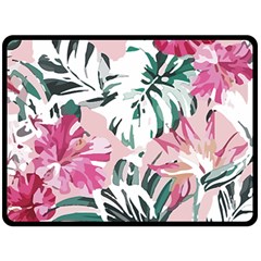 Hawaii T- Shirt Hawaii Ice Flowers Garden T- Shirt Fleece Blanket (large)