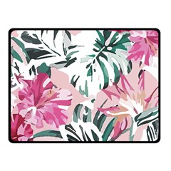 Hawaii T- Shirt Hawaii Ice Flowers Garden T- Shirt Fleece Blanket (small)