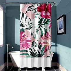 Hawaii T- Shirt Hawaii Ice Flowers Garden T- Shirt Shower Curtain 36  X 72  (stall) 