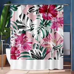 Hawaii T- Shirt Hawaii Ice Flowers Garden T- Shirt Shower Curtain 60  X 72  (medium) 