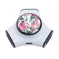 Hawaii T- Shirt Hawaii Ice Flowers Garden T- Shirt 3-port Usb Hub