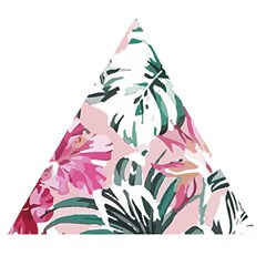 Hawaii T- Shirt Hawaii Ice Flowers Garden T- Shirt Wooden Puzzle Triangle